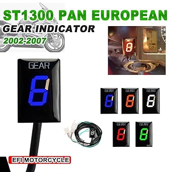 Speed Display Meter Motorcycle Gear Indicator For Honda ST1300 ST 1300 Pan Europe 2002 2003 2004 2005 2006 2007 Motorcycle Accessories LED Meter