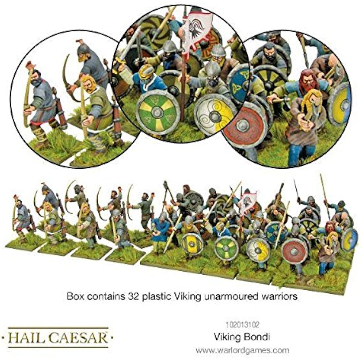 Hail Caesar Warlord Games, Viking Bondi - Wargaming miniatures