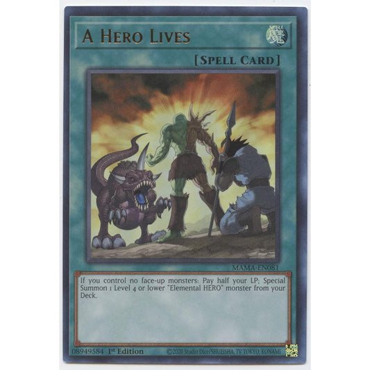 A Hero Lives - MAMA-EN081 - Ultra Rare - 1st Edition