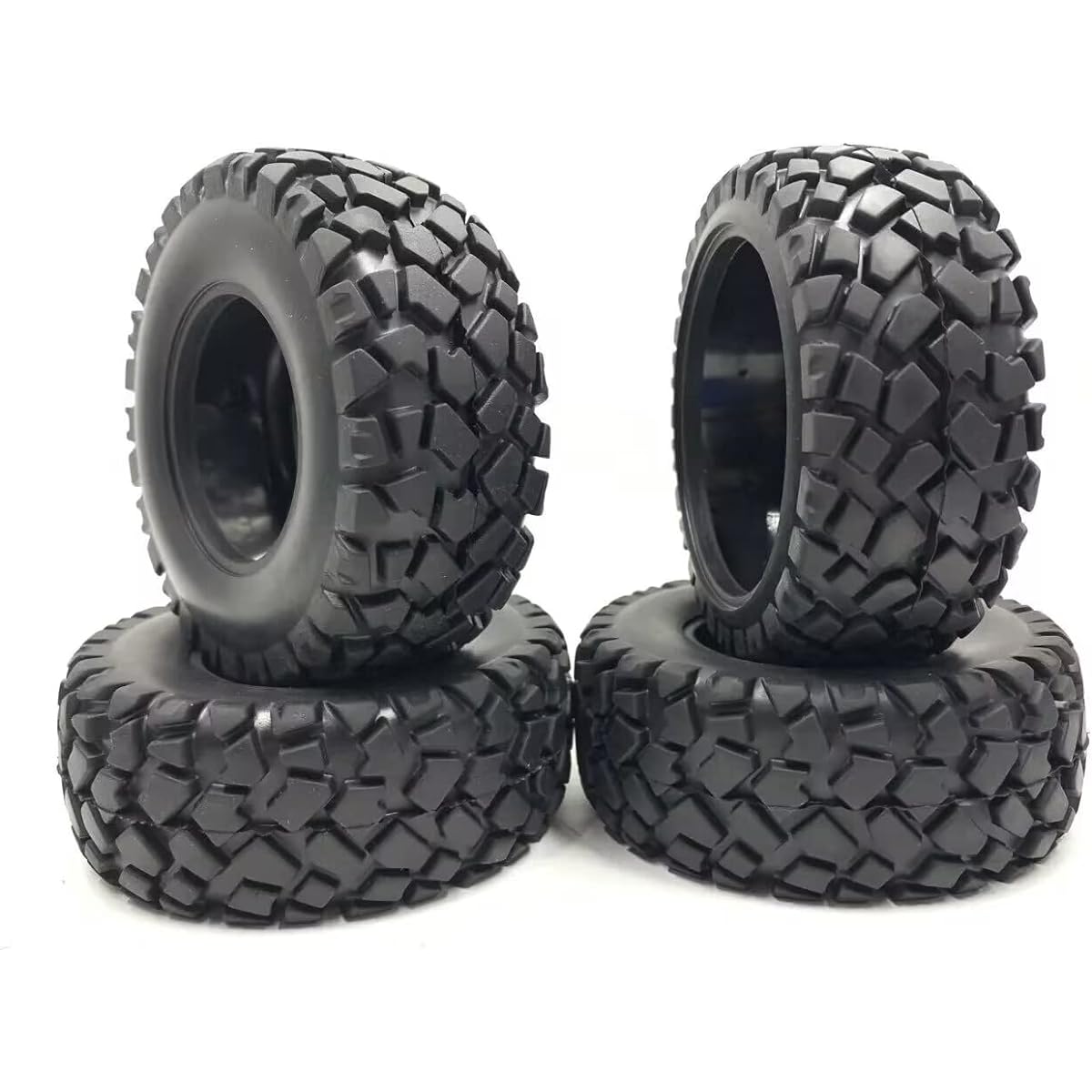 SF022 10sc 3" Rubber 110X45mm (4.33" x 1.77") Sponge Tires (4) 1/10th RC Short Course Truck hobaoTraxxasss Team Associatedd Slash VKAR 10SC 4WD E10SC HIMOTO hpi Slash/SC10/SC6/Blitz