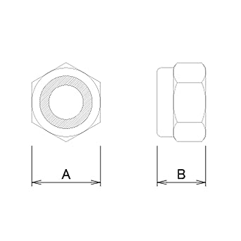 BP stainless nylon nut M4 100 pieces