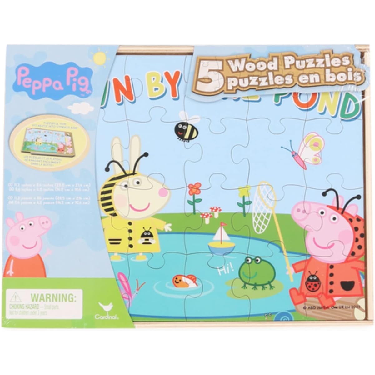 Five Pigs Puzzle - with Wooden Storage Box