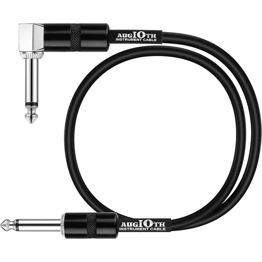AUGIOTH 24" Guitar Patch Cables Performance Guitar Effect Pedal Cables Straight vs Angled