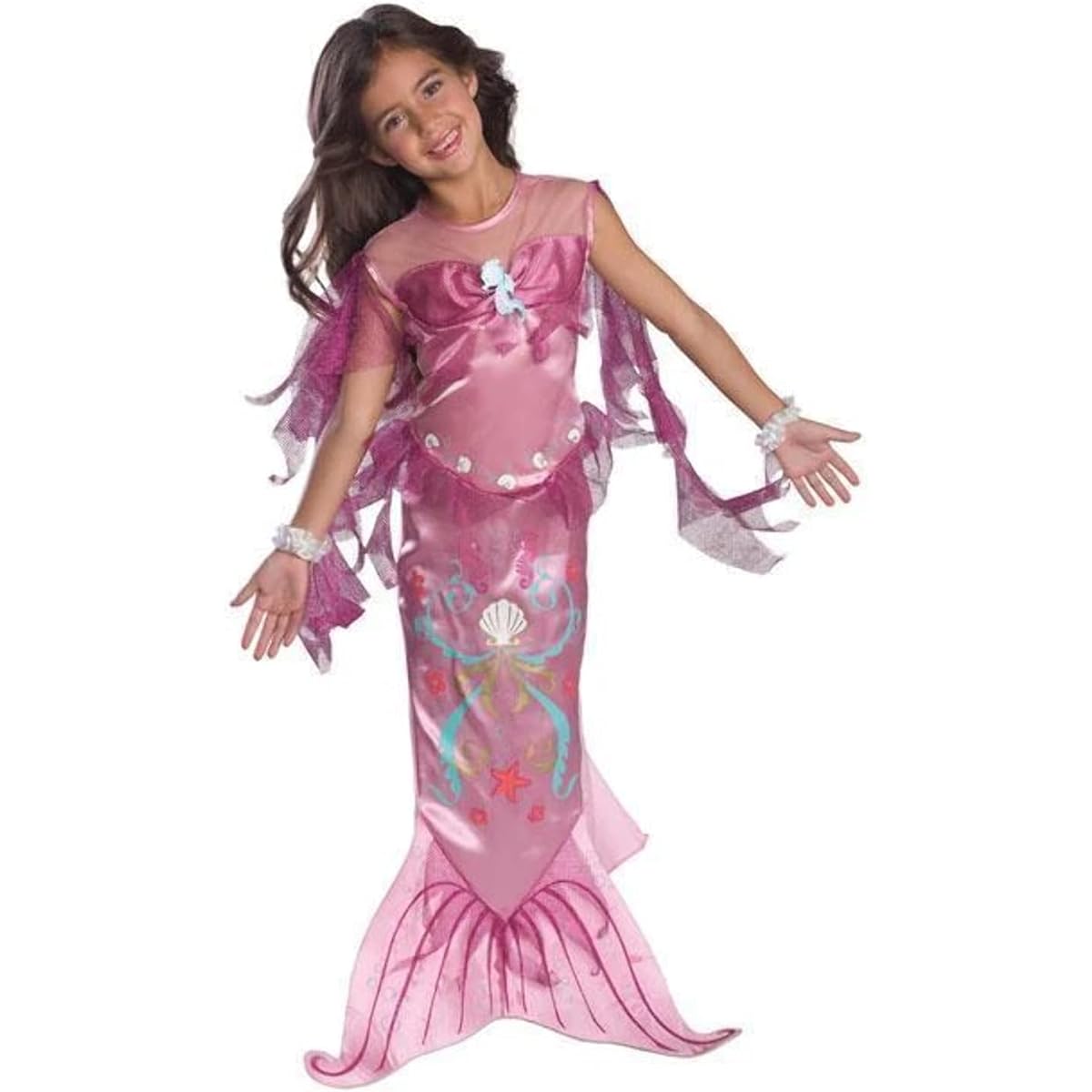 Halloween Cosplay Kids/Children Mermaid Pink Costume (Part Number 882720) SEC-882720-M