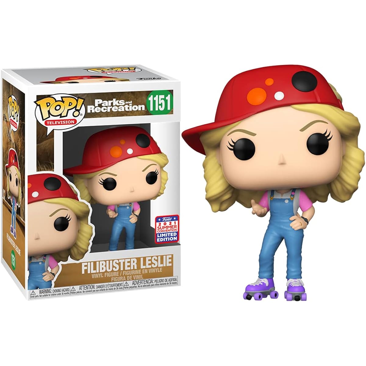 Parks and Recreation - Filibuster Leslie 2021 Summer Convention Exclusive Pop! ビニール
