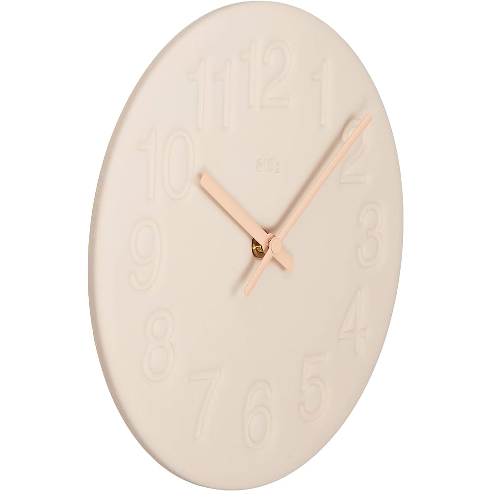 Lemnos Wall Clock Analog Diatomite Clock Pink LC11-08 PK Lemnos