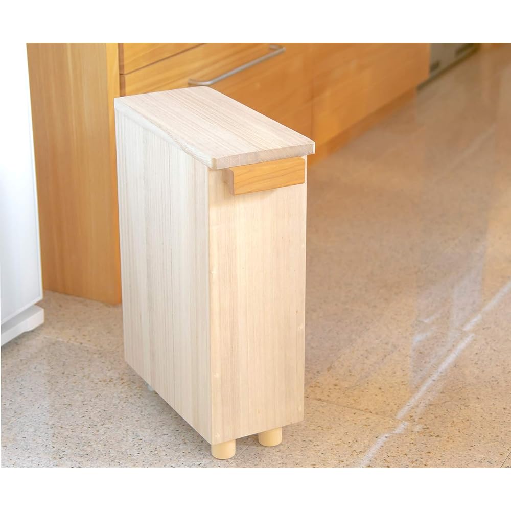 Umezawa Paulownia Rice Bottle Slim 5kg Width 13 x Depth 30 x Height 40.5cm Made in Japan 219541