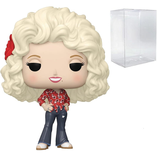 POP Rocks: Dolly Parton 1977 Tour Funko Vinyl Figure (with Compatible Box Protector Case) Multicolor 3.75"