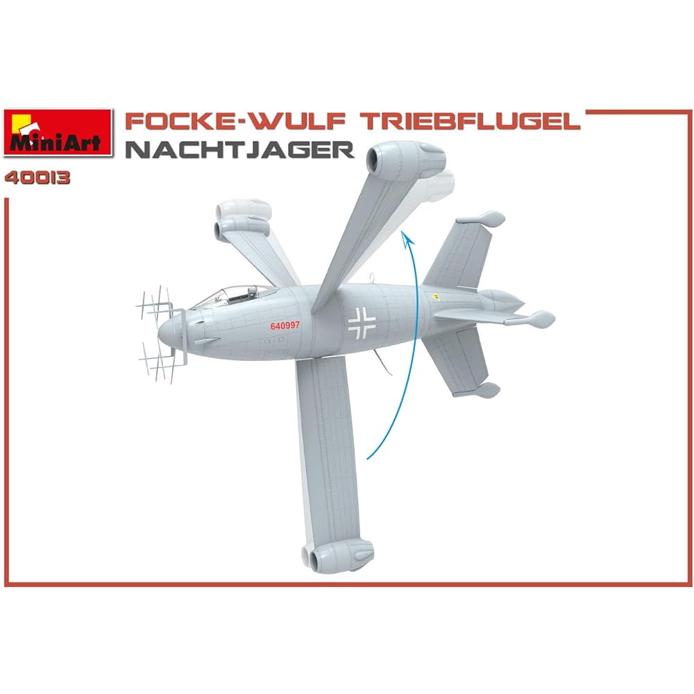Miniart 1/35 Luftwaffe Focke-Wulf Triebflugel night fighter plastic model MA40013