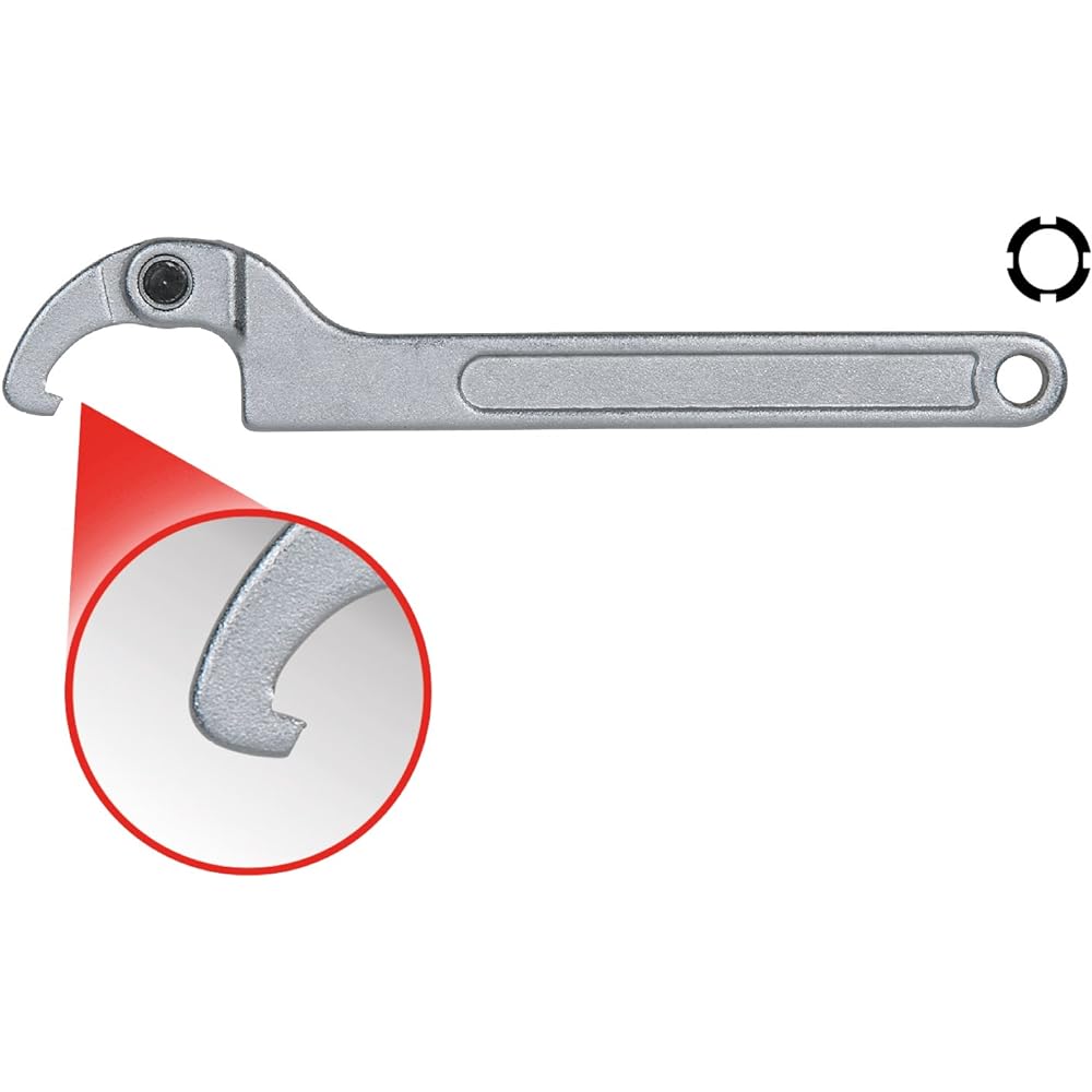 KS TOOLS Flexible hook wrench with nose 50-80mm 517.1318