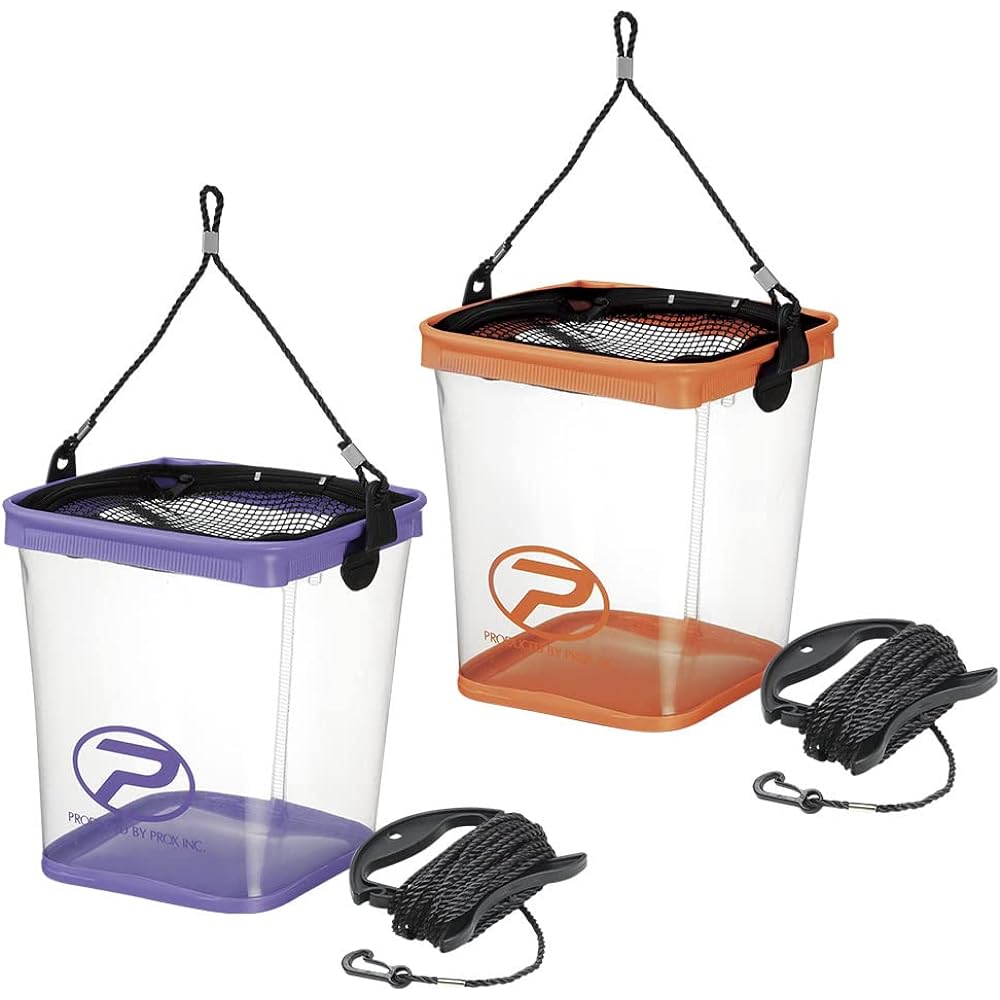 PROX Clear Utilized Square Bucket (With Rope Holder)