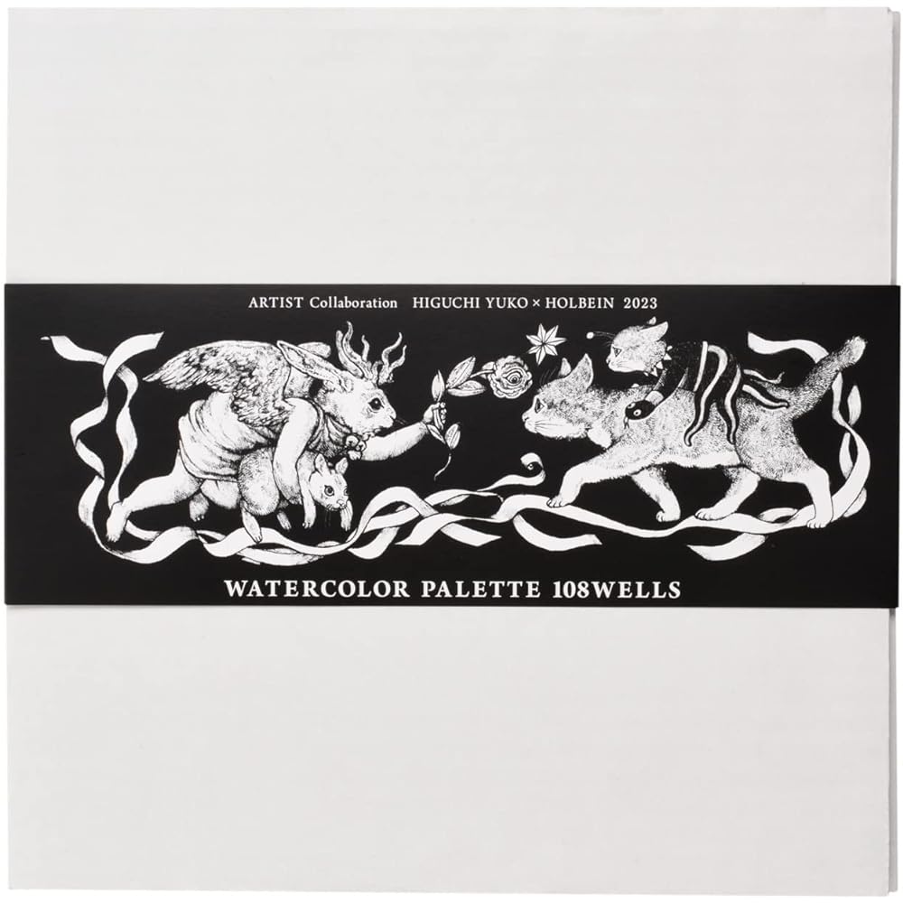 Yuko Higuchi x Holbein 2023 Collaboration Item Paint Plate 108 Color Dividers Eye Flower (Mebana) (474477)