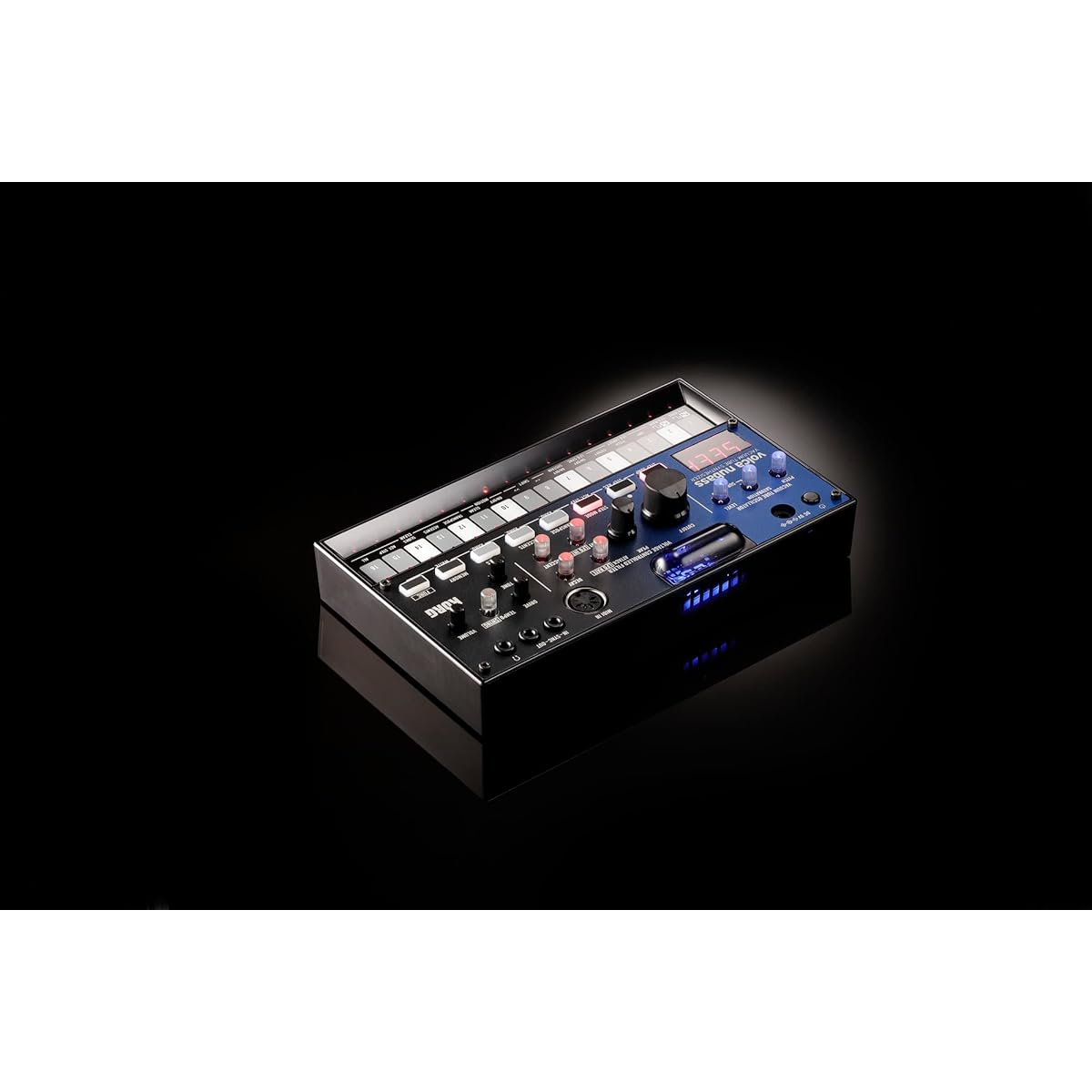 KORG Synthesizer Bass Machine Volca Nubass Vacuum Tube Circuit Equipped with Nutube 16 Step Sequencer Battery Operated Built-in Speaker Compact Size that Can Be Used Anywhere Software License Included to Get Started Immediately