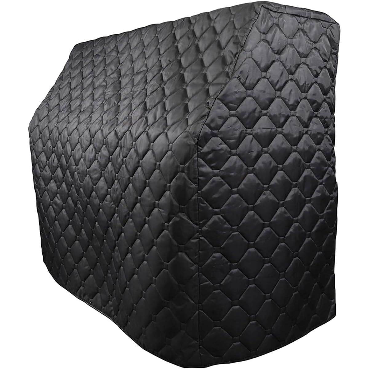 Upright Piano Cover, Thickened Complete Piano Dustproof Cover, Waterproof, Durable, Cotton Filling, Gift for Family and Friends, Easy to Clean, Black