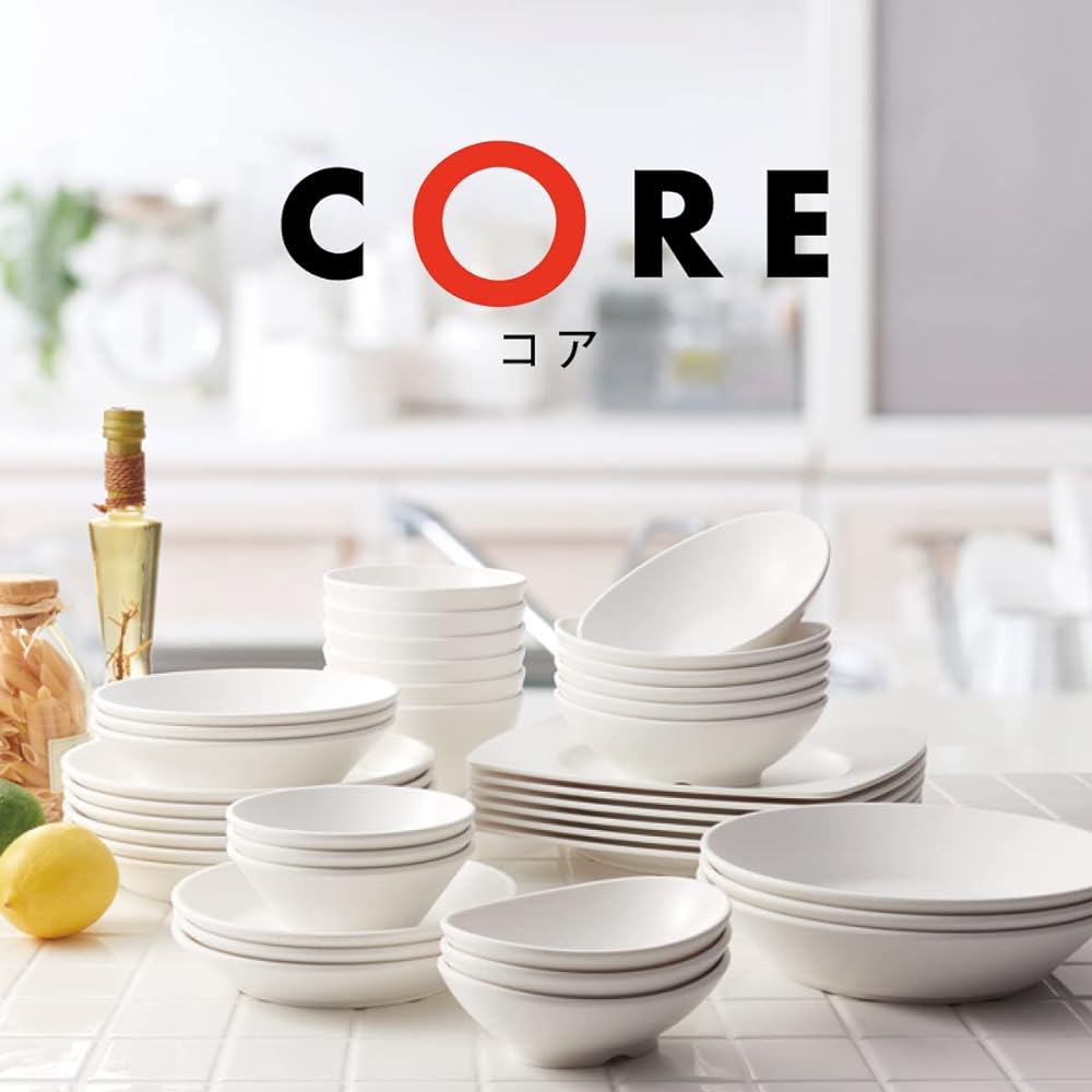 Taiwa Plate, Smoky Beige, 19.5cm, Set of 10, Simple, Dishwasher Safe, Melamine Tableware, Drains well, Doesn't Stain, Doesn't Show Scratches, Stackable, Commercial Use, Made in Japan CORE BY-51-SBEM
