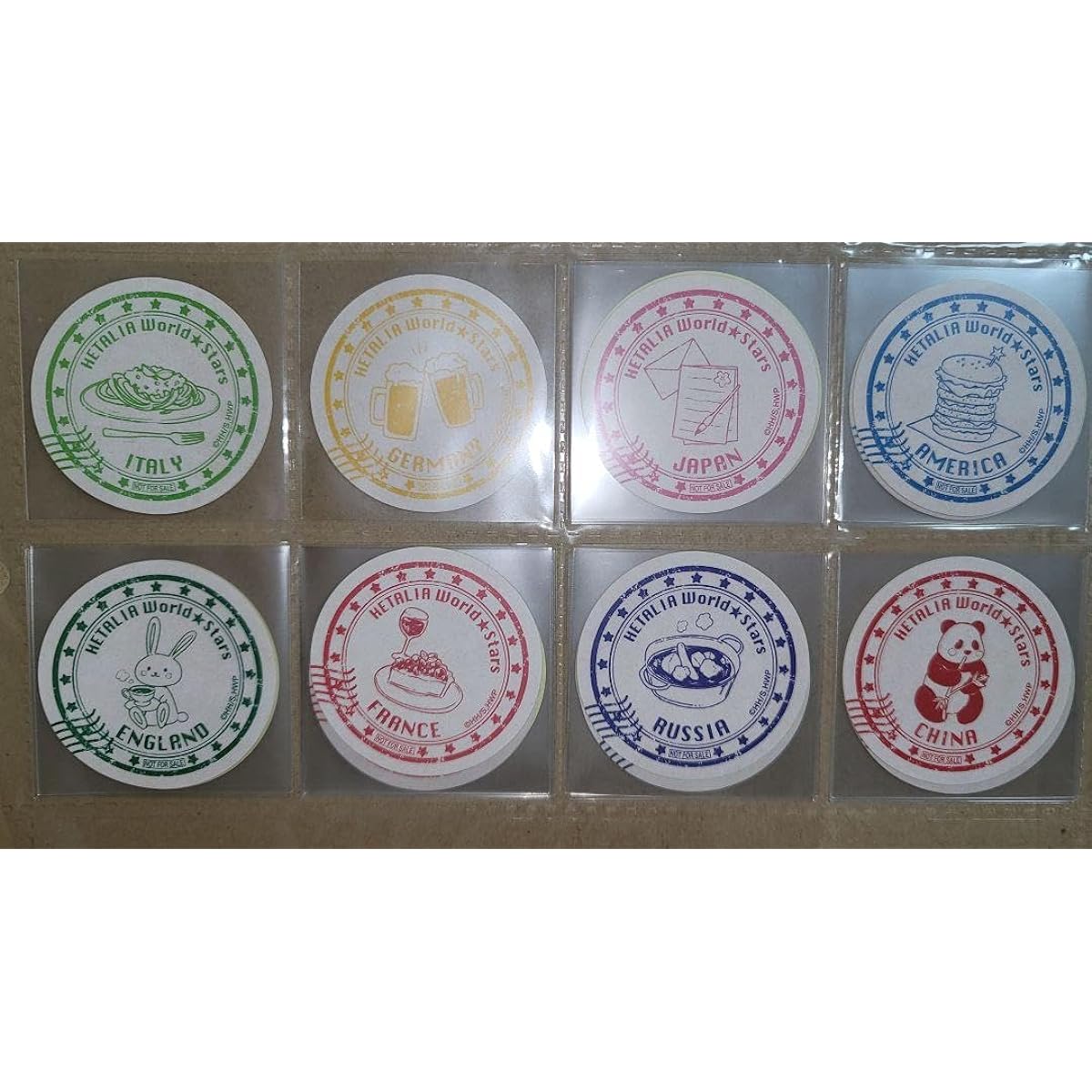 Hetalia Karaoke no Tetsujin Sticker Complete Set
