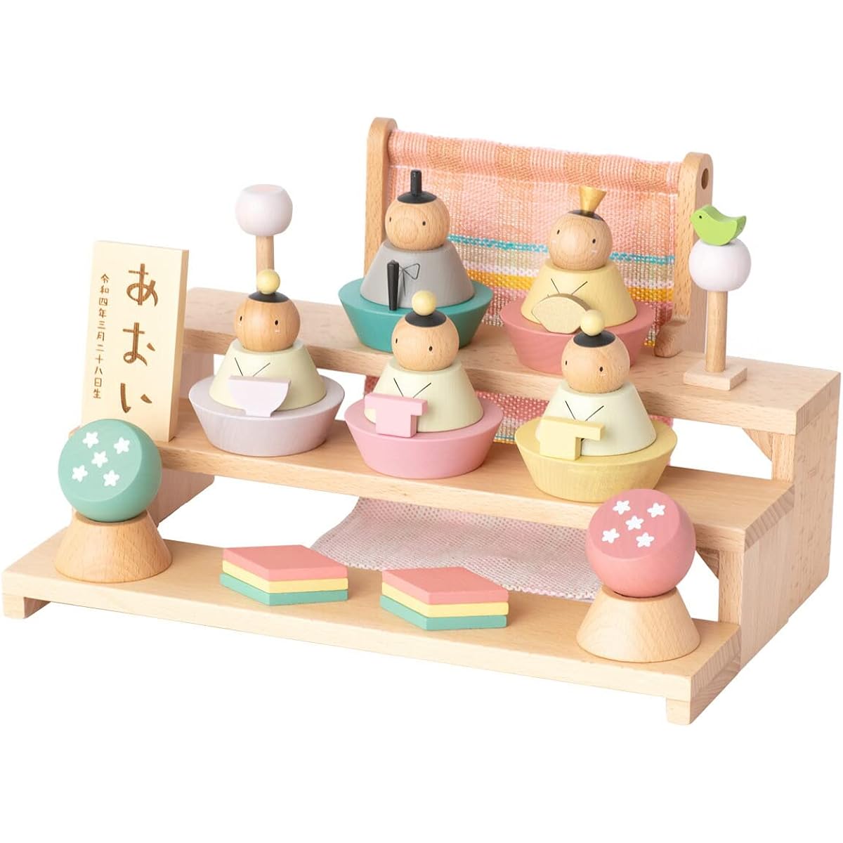 Hina Doll Puca Hina Doll BASIC Wooden Name Tag Includes Made in Japan