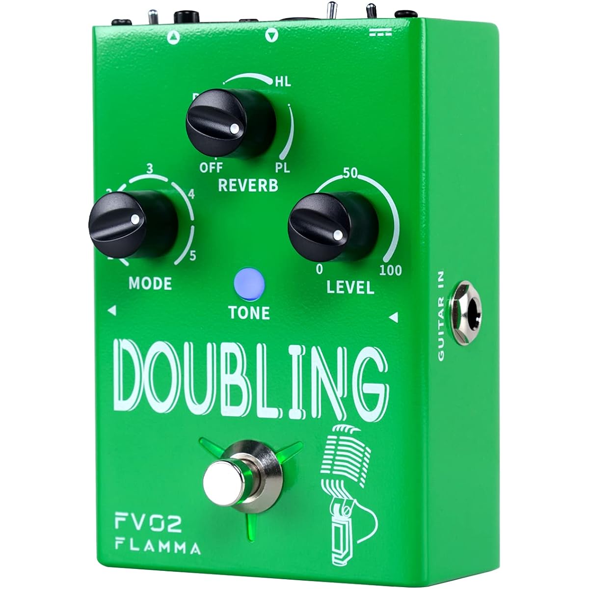 FLAMMA FV02 Vocal Effects Processor Reverb Chorus Effect Support Multiple Vocal Modes with 48V Phantom Power