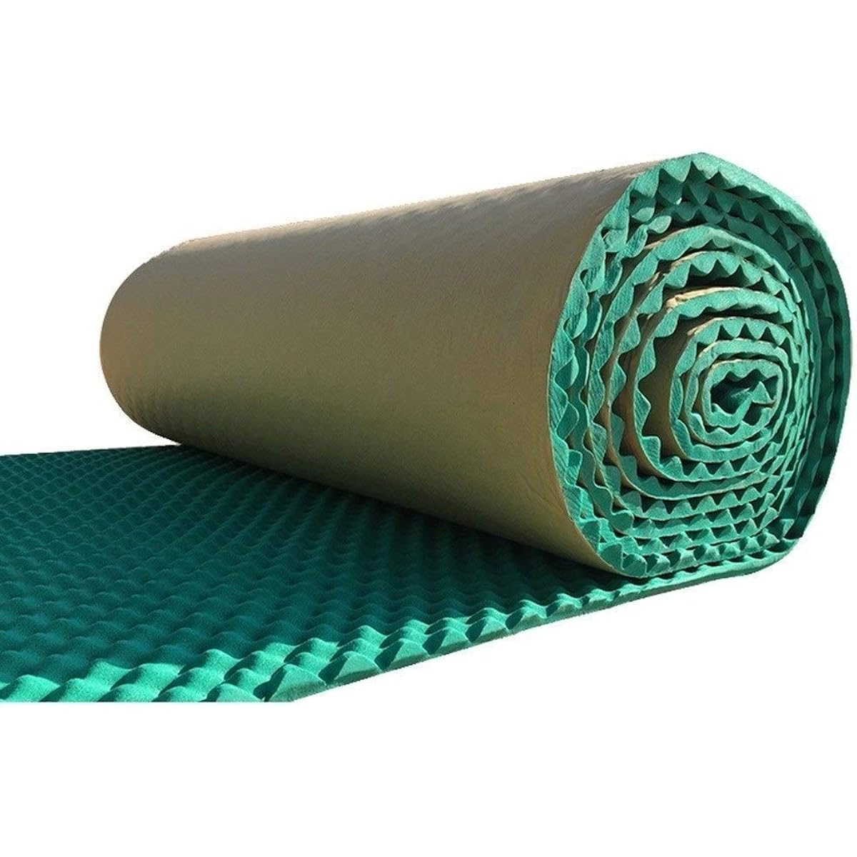 Industry Noise Reduction Sound Absorbing Cotton Environmental Protection Durable Sound Absorbing Panel Interior Wall Soundproofing Foam (Yellow) (Green)