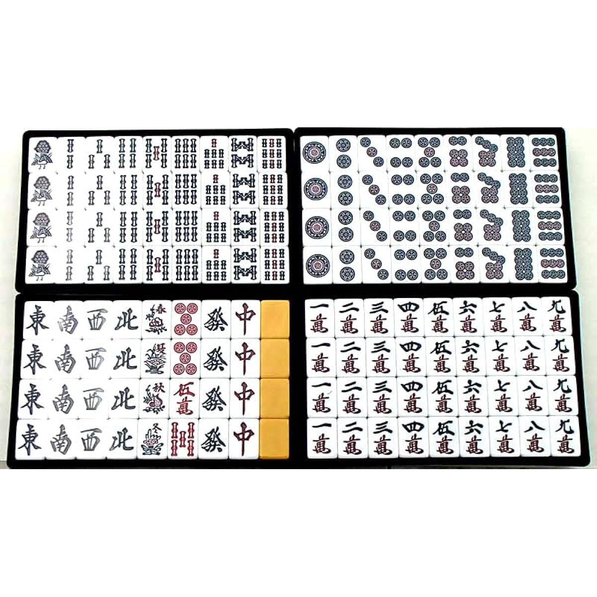 Handmade Mahjong tile set with original Igo Lab tile straps Large Mahjong tiles Amos MASTERS Taiyo Giken