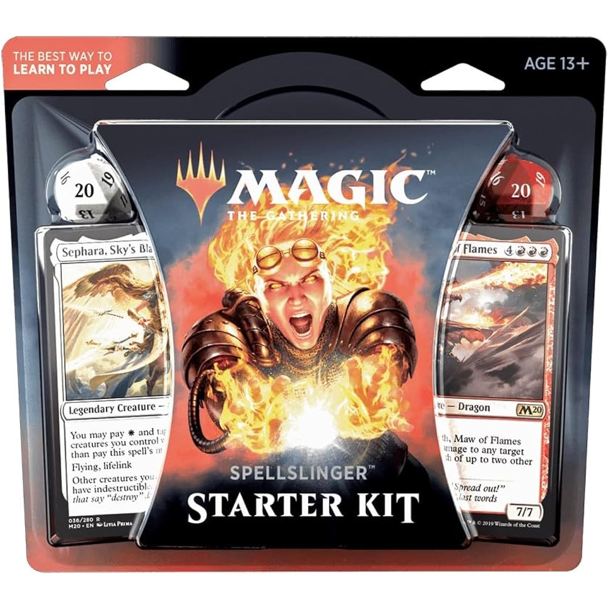 Magic the Gathering Spellslinger Starter Kit Core Set 2020 (M20) | 2 Starter Decks | 2 Dice | 2 Learning Guides