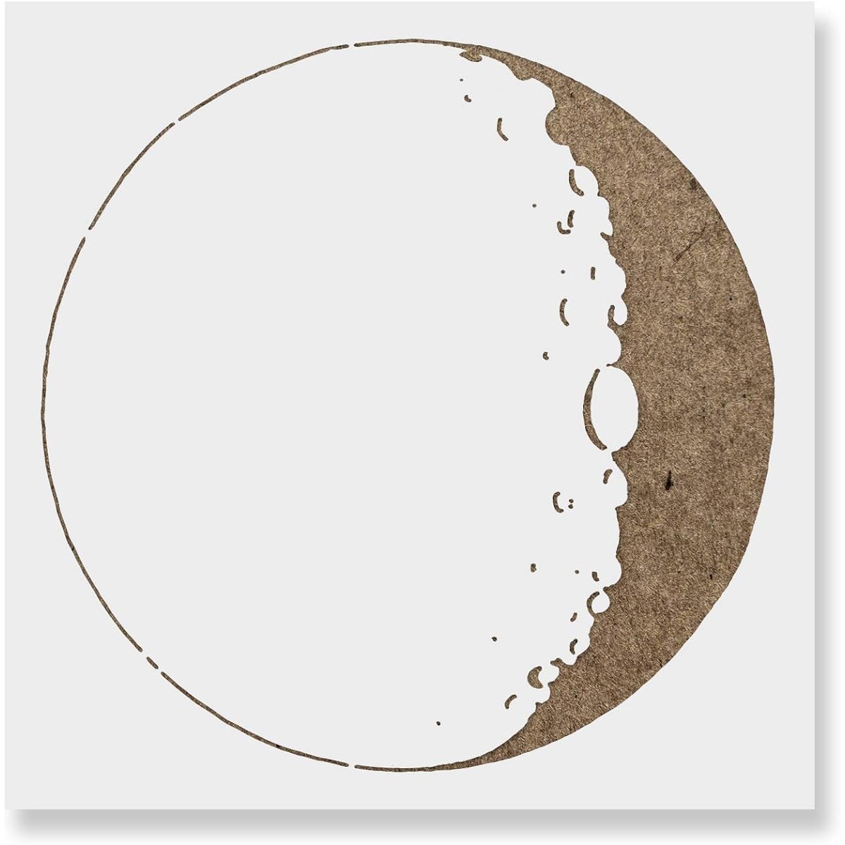 Moon Stencil Template for Walls and Crafts - Reusable Stencils for Painting Small & Large Sizes