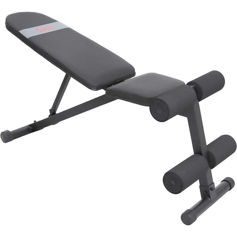 Sunny Health & Fitness Strength Training Foldable Strength Training Chair Fitness Weight Lifting Weight Training
