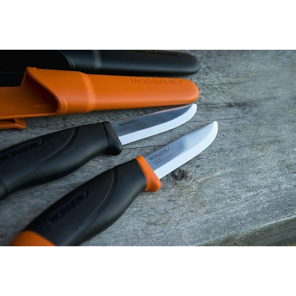 Morakniv Companion Heavy Duty Stainless Steel Blade Thickness 3.2mm Outdoor Knife Camping Knife (Black)