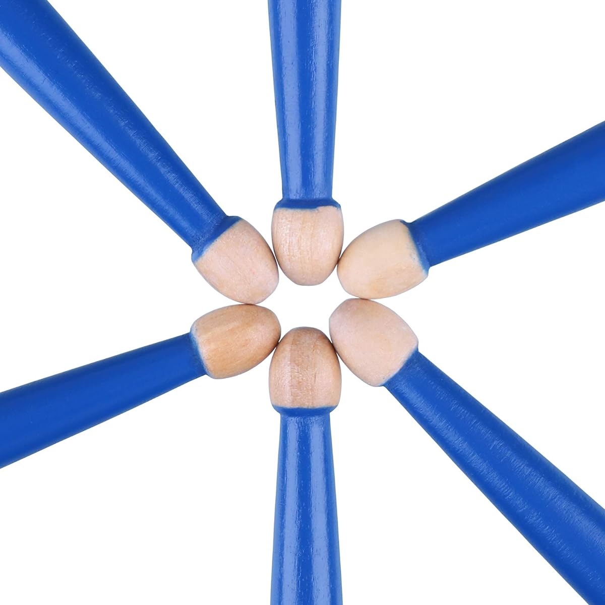 Antner Drumsticks 3 Pairs 7A Classic Maple Wood Drumsticks for Kids and Beginners, Blue