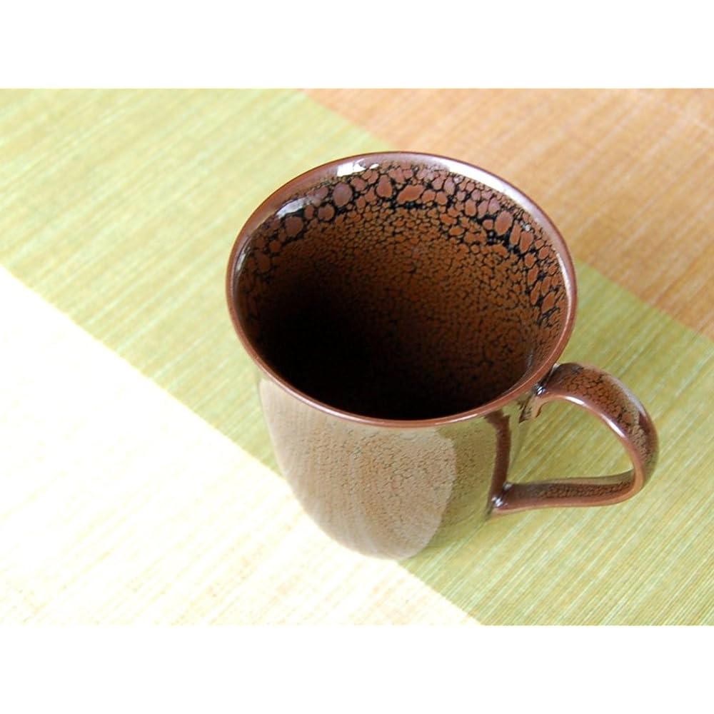 Arita Ware Baba Maemon Kiln Mug with wooden box (Yureki Tenmoku)
