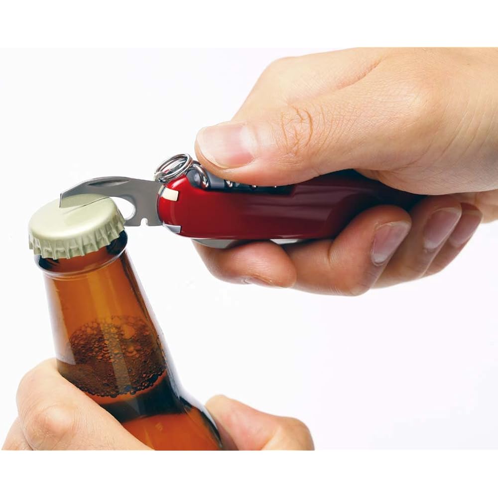VICTORINOX Compact Red Swiss Army Knife Multifunctional Knife Camping Outdoor Wire Stripper Drawer Writing Instrument Ballpoint Pen Scissors Multi Hook with Nail File Swiss Made Multi Tool with 15 Functions [Domestic Genuine Product] 1.3405