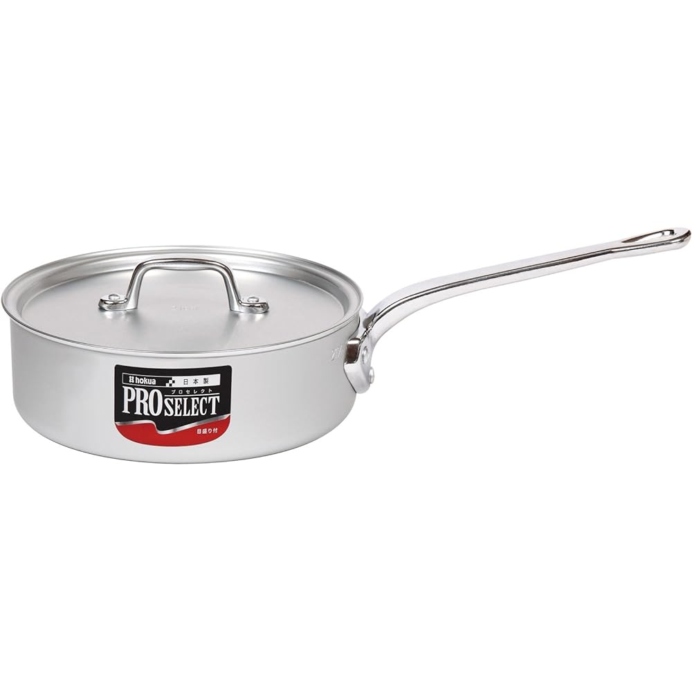 Hokuriku Aluminum Shallow One Hand Pot Pro Select 24cm A1520424