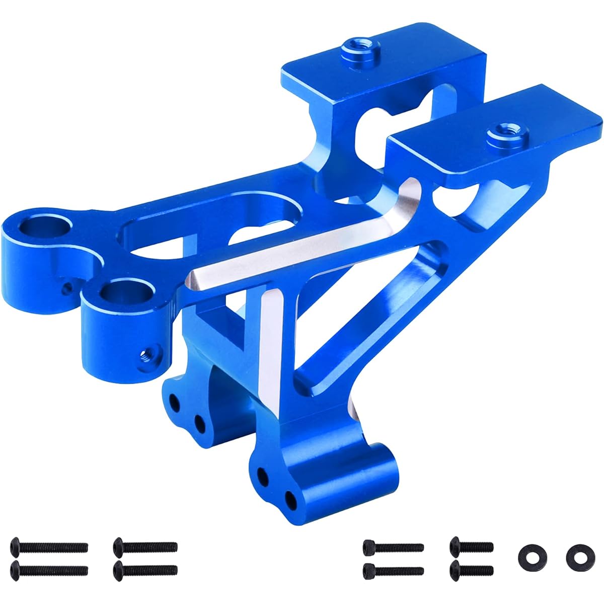 Hobbypark Metal Aluminum Wing Mount Upgrade 1/8 Arrma Typhon 4X4 V3 3S BLX MEGA 4X4 550 Buggy Replacement Part (Navy Blue)