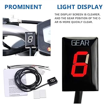 Digital Meter Display Motorcycle Accessories Kawasaki ZX-6R ZX6R ZX 6R 2003 2004 2005 2006-2008 1-6 Gear Display Speed Indicator Meter Indicator Meter Display