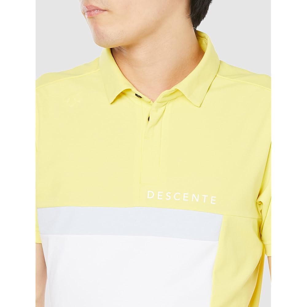 [DESCENTE] Short Sleeve Shirt Sweat Absorbent Quick Drying UVCUT UPF50+ Stretch ECO Recycled Golf DGMVJA04 Men's