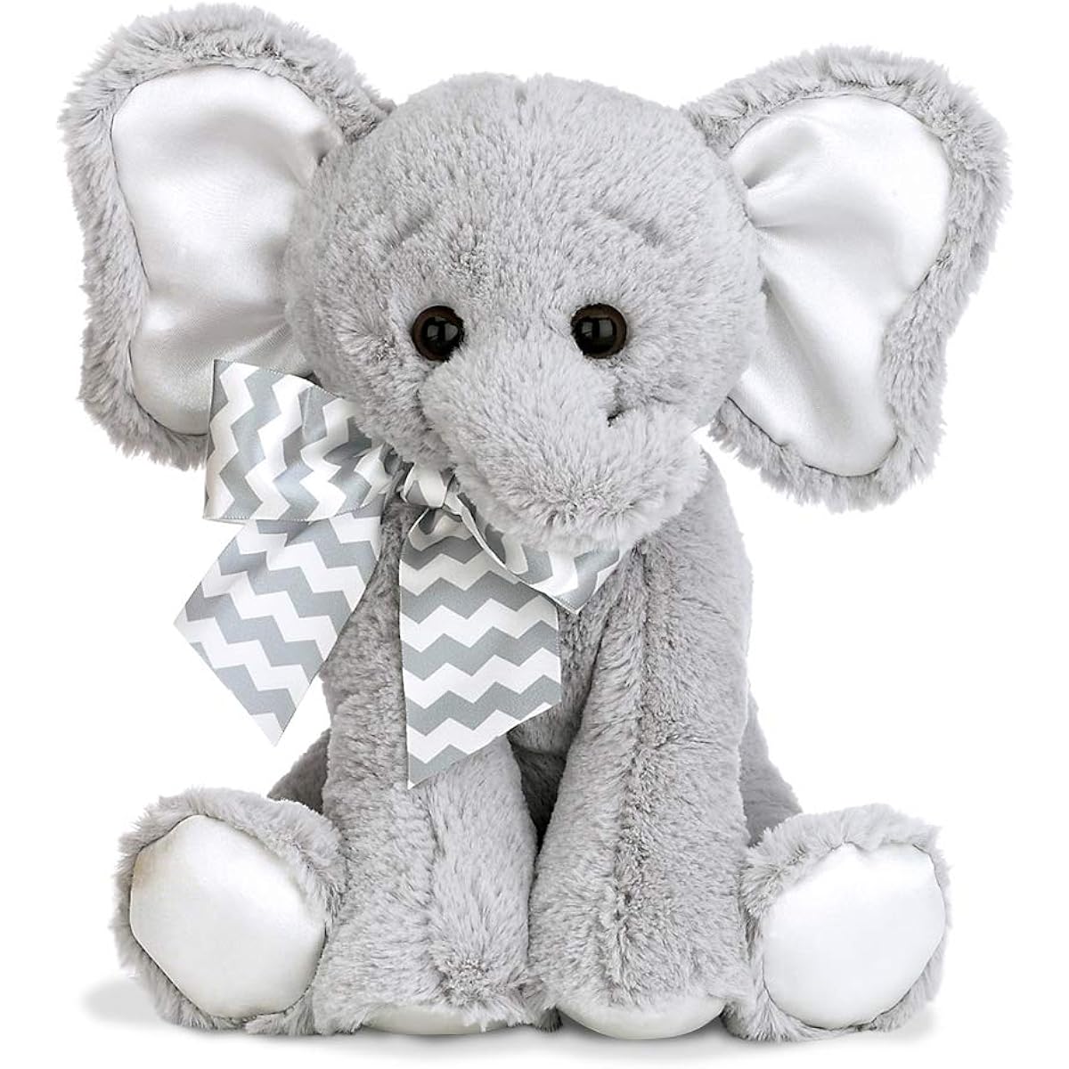 Bearington Piggy Bank with Noise 10" Grey 196640