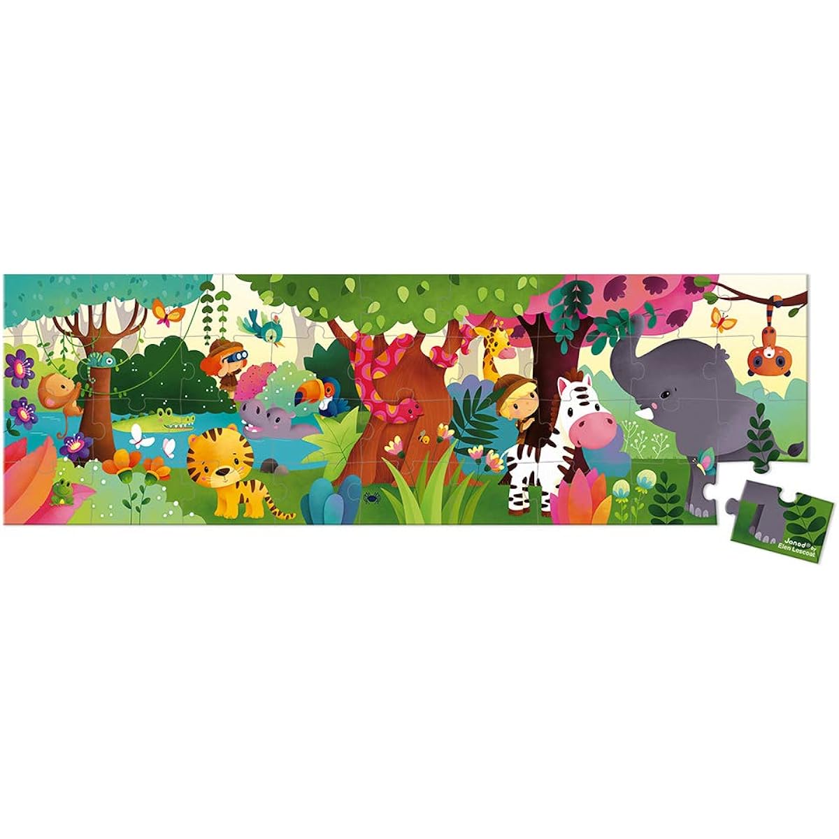 Juratoys Round panoramic puzzle case