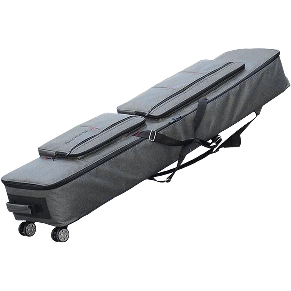 Keyboard Bag 55.12x18.11inch Heavy Duty Zipper Shockproof Oxford Bag Electronic Case Keyboard Carrying Case, with Wheels