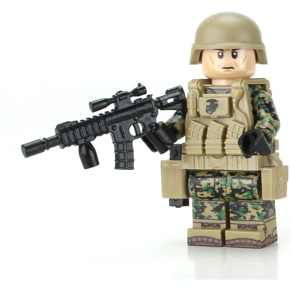 Marine Infantry Desert MARPAT - Battle Brick Custom Minifigure
