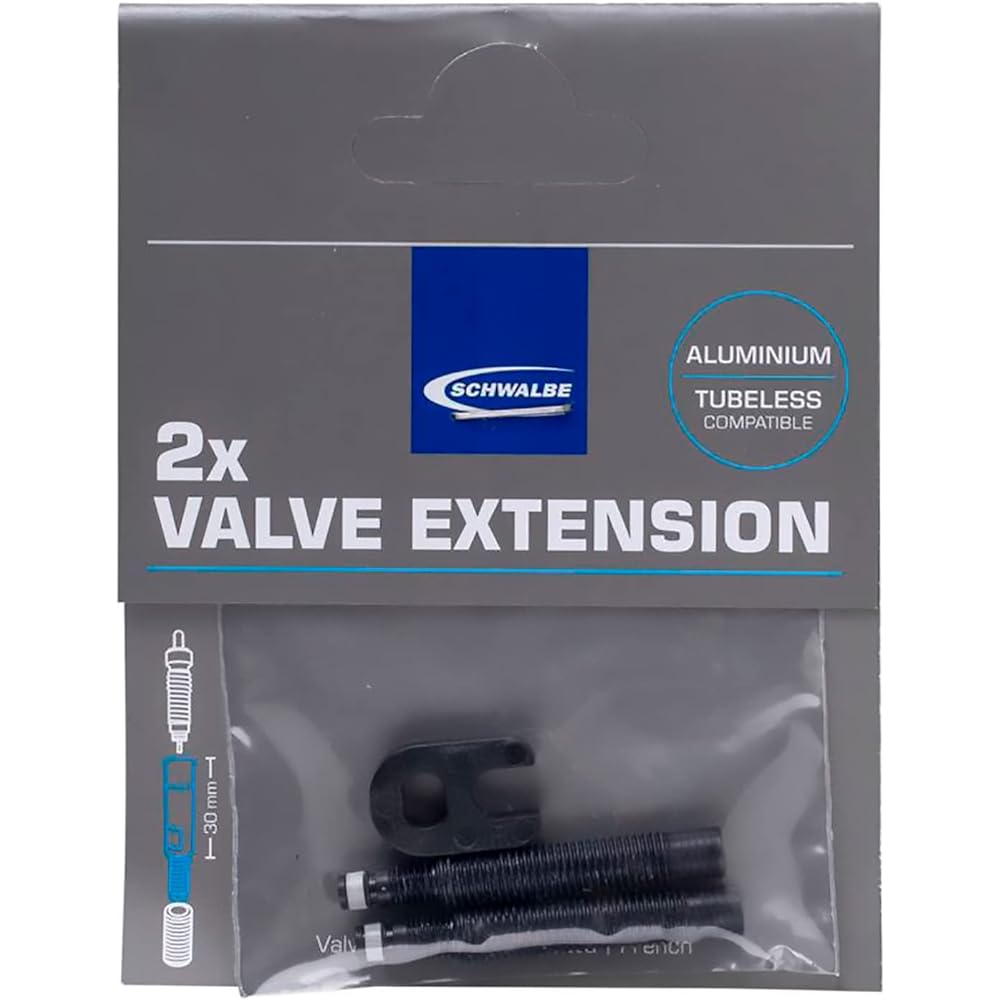 SCHWALBE [Genuine Product] Valve Extension Black 30mm (2 pieces)