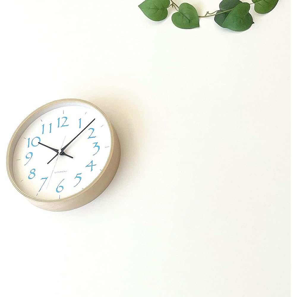 KATOMOKU plywood wall clock 20 sweep (continuous second hand) km-119LB φ252mm