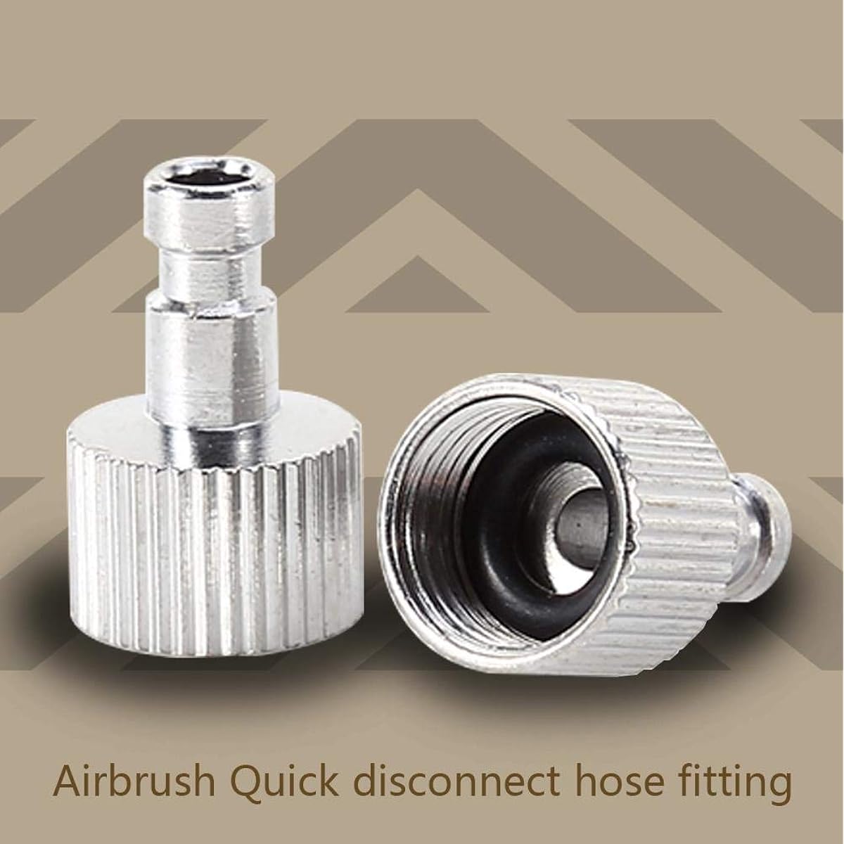 Airbrush Quick Release Plug 2pcs 1/8" Air Hose Disconnect Coupler Adapter BSP Male and Female Hose Connection Airbrush Set