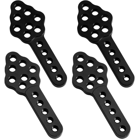 4pcs Metal CNC RC Car Shock Absorber Mount Adjustable Height Angle Stand for Axial SCX10 90046 D90 D110 SCX10III RC Crawler Upgrade Black