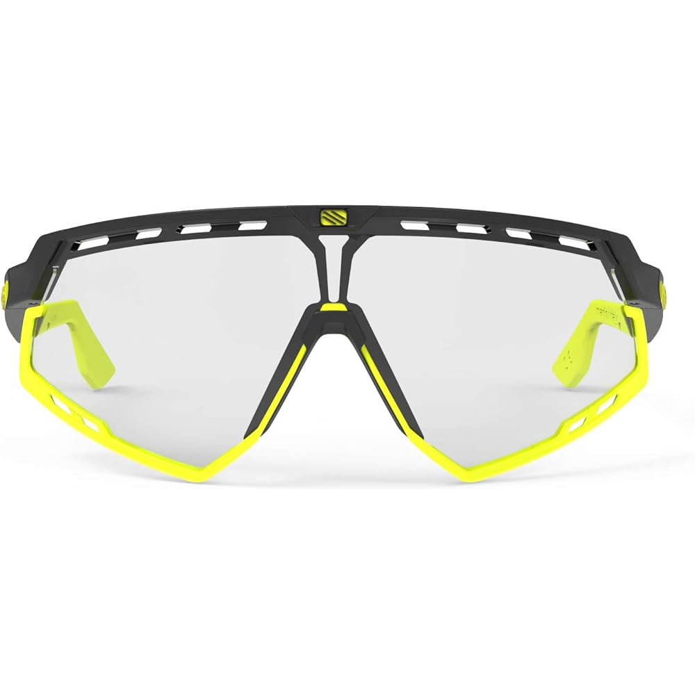 [Rudy Project] Sports Sunglasses DEFENDER Black Matte Frame Bumper Yellow Fluo Impact X ® 2 Dimmable Laser Black Lens SP527806-0002