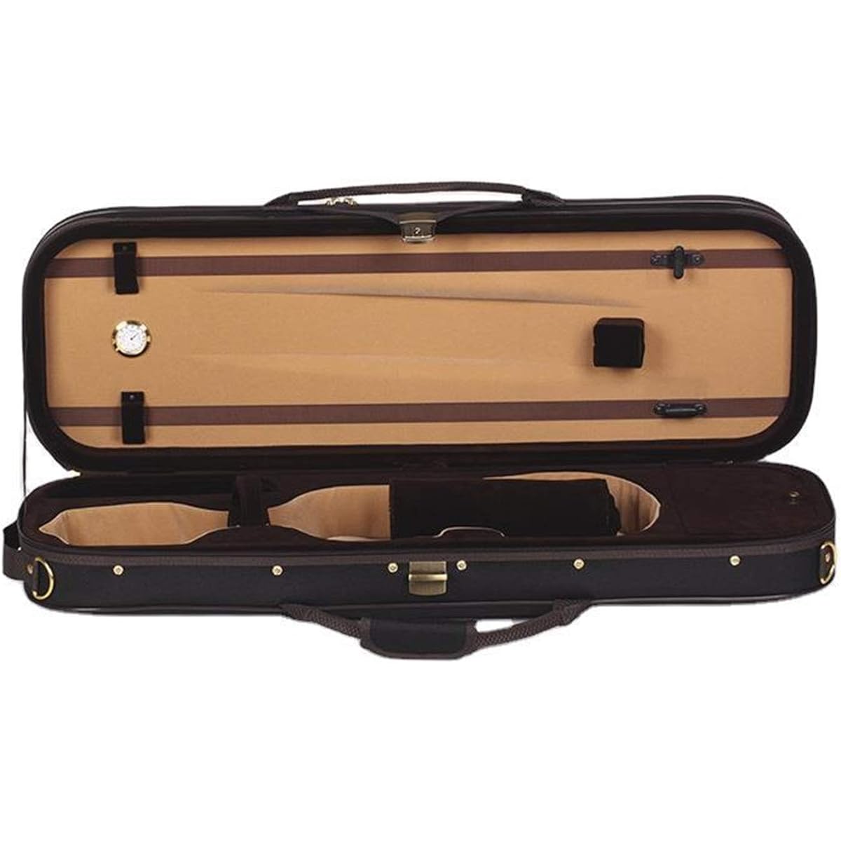 Violin Case Accessories Violin Case Oxford Cloth Handle Shoulder Strap Storage for 2 Violins Sturdy Lightweight Pressure Resistant