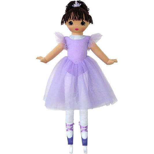 Anico Well Made Play Doll for Kids, La Bella Ballerina, Hispanic, 36" Tall, Lavender