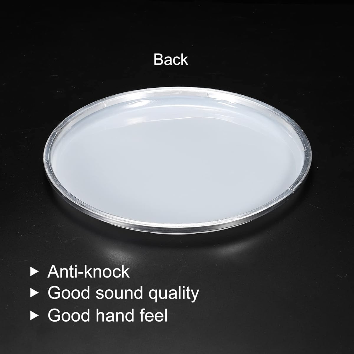 MECCANIXITY 10" Drum Head Drum Skin Sound Control PET Material Beige 2 Pack