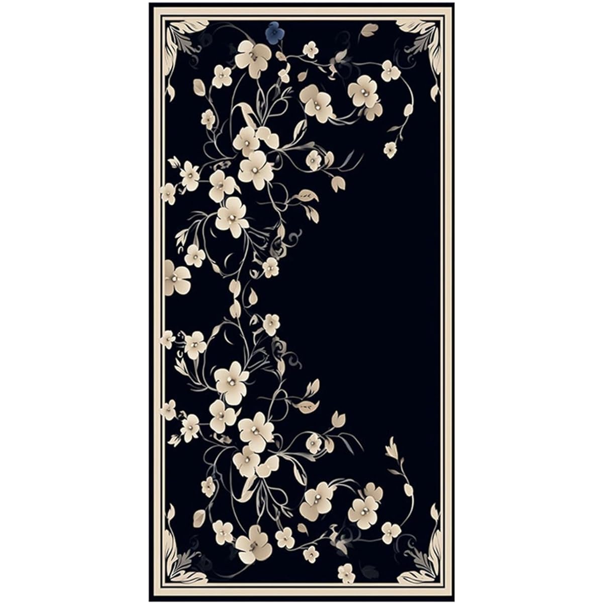 Floral Pattern, Piano Soundproofing Carpet, Piano Carpet, Floor Mat, Rug, Flooring Mat, Anti-Slip, Scratch Prevention, Sound Absorption, Floor Protection, Chair Pad, Sound Absorption Damping Pad, Percussion, Musical Instrument, Retro, Elegant, 140*160cm