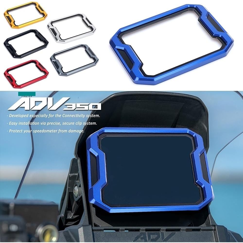 Motorcycle Instrument Frame Motorcycle Meter Frame Cover Screen Protector Cover Protective Parts Honda ADV 350 ADV350 Adv350 Adv 350 2022 2023 (Color : Blue2)