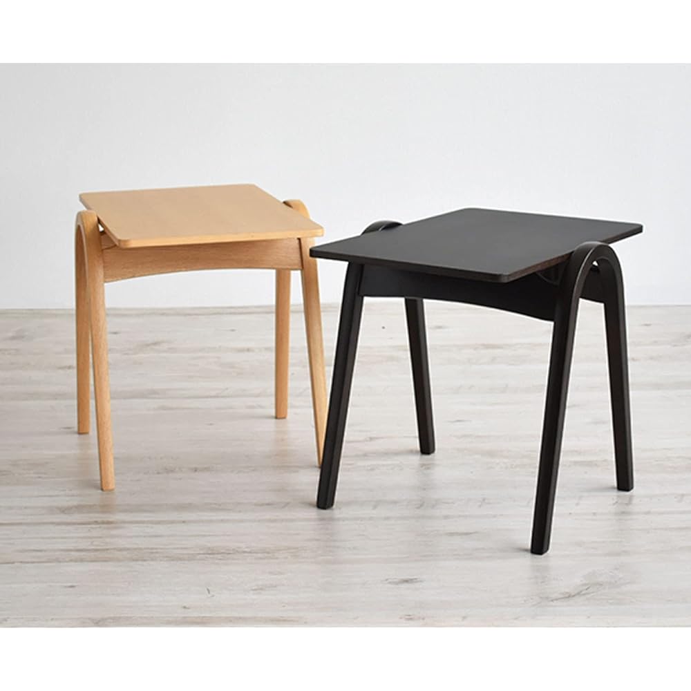 Akita Woodworking Side Table Width 40 x Depth 53 x Height 45cm WO Natural Wood Made in Japan NO.T-202 Oak WO